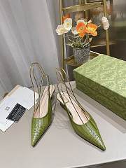 Kitlife Gucci slingback pump heels green  - 1