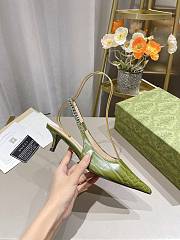 Kitlife Gucci slingback pump heels green  - 5