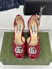 kitlife GUCCI Double G Platform Pumps red 11.5 cm - 3