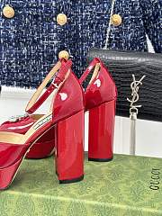 kitlife GUCCI Double G Platform Pumps red 11.5 cm - 5