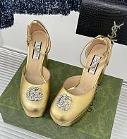 kitlife GUCCI Double G Platform Pumps gold 11.5 cm - 1