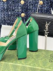 kitlife GUCCI Double G Platform Pumps green 11.5 cm - 4