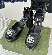 kitlife GUCCI Double G Platform Pumps black 11.5 cm - 1