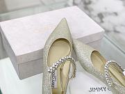 Kitlife Jimmycho dupe heels silver - 2