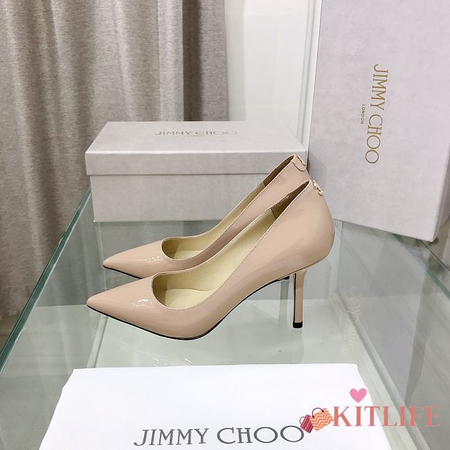 Kitlife Jimmycho heels 6.5 cm beige - 1