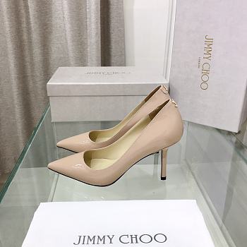 Kitlife Jimmycho heels 6.5 cm beige