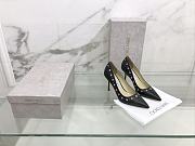 kitlife JIMMY CHOO Romy 85 perforated stars pumps - 1