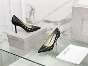 kitlife JIMMY CHOO Romy 85 perforated stars pumps - 2