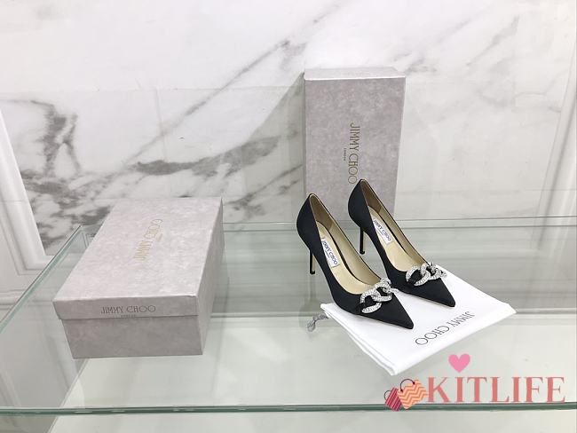 kitlife Jimmy Choo black 85 mm heels - 1