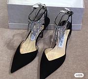 Kitlife kitlife Jimmy Choo black bling bling 85 mm heels - 6