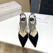 Kitlife kitlife Jimmy Choo black bling bling 85 mm heels - 5