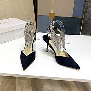 Kitlife kitlife Jimmy Choo black bling bling 85 mm heels - 4