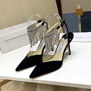 Kitlife kitlife Jimmy Choo black bling bling 85 mm heels - 3
