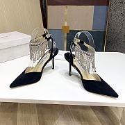 Kitlife kitlife Jimmy Choo black bling bling 85 mm heels - 2