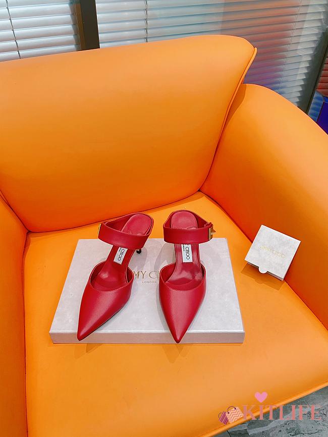 Kitlife Jimmy Choo Nell Mule 85 red - 1