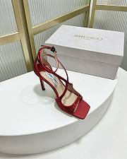 kitlife Jimmy Choo Azia 75 mm heels red - 6