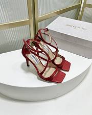 kitlife Jimmy Choo Azia 75 mm heels red - 4