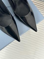 Kitlife Prada 85mm brushed-leather pumps black - 5