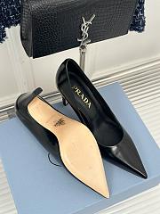 Kitlife Prada 85mm brushed-leather pumps black - 2