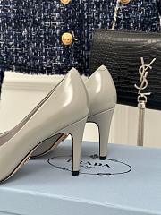 Kitlife Prada 85mm brushed-leather pumps gray - 2