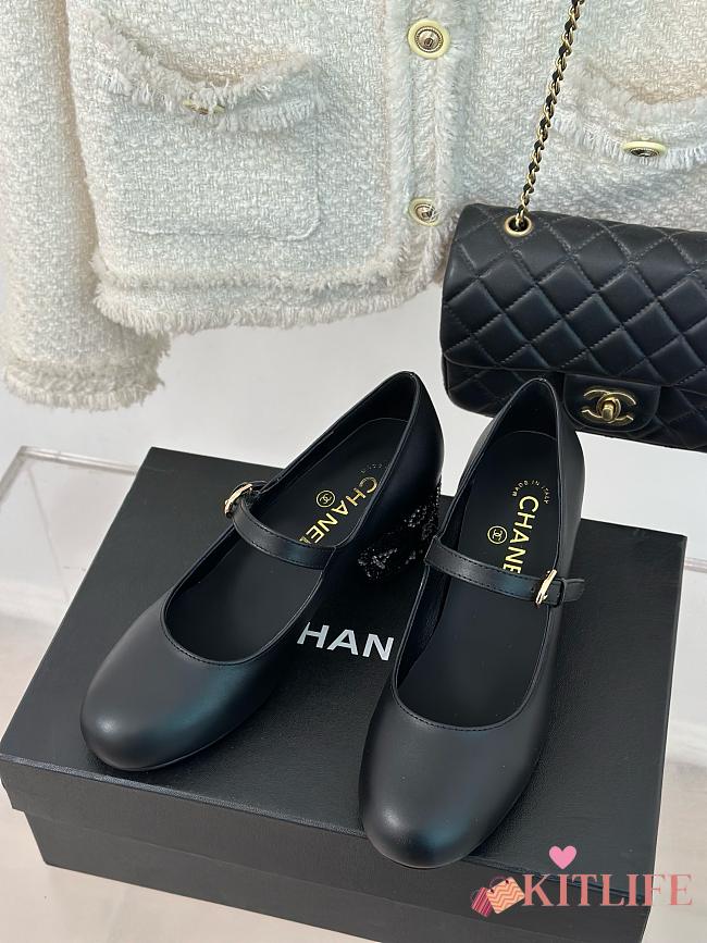 Kitlife Chanel slingback black heels 4.5cm  - 1