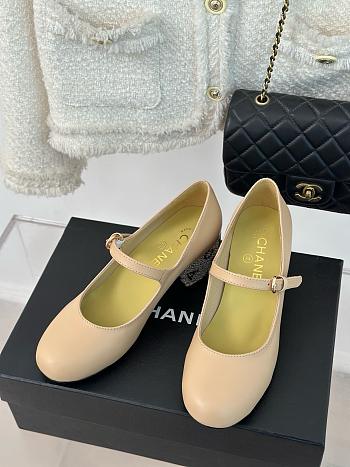 Kitlife Chanel slingback beige heels 4.5cm 