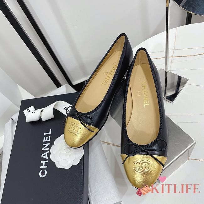 Kitlife chanel cap toe ballet flap shoes - 03 - 1