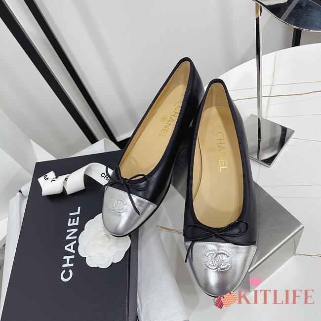 Kitlife chanel cap toe ballet flap shoes - 04 - 1