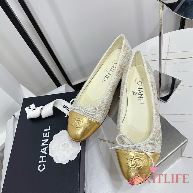 Kitlife chanel cap toe ballet flap shoes - 07 - 1