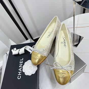 Kitlife chanel cap toe ballet flap shoes - 07