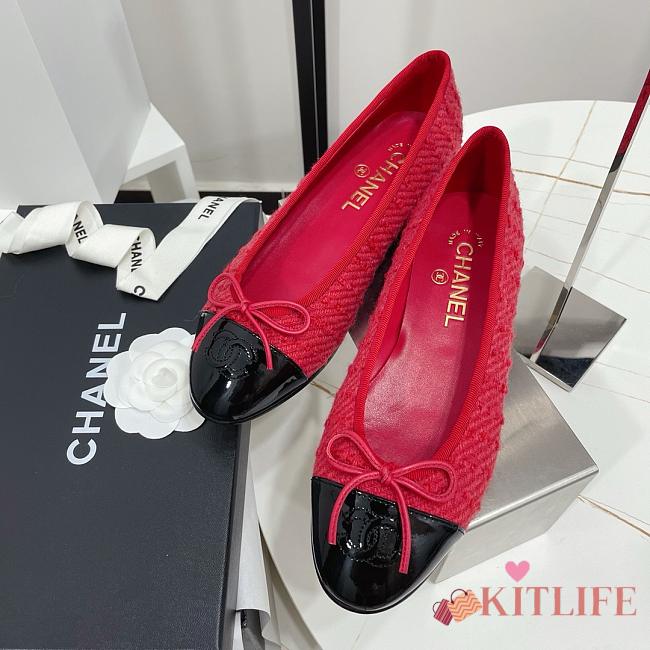 Kitlife chanel cap toe ballet flap shoes - 08 - 1