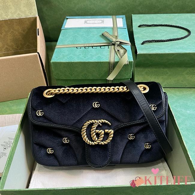 Kitlife Gucci Marmont black bag - 26x15x7 cm - 1