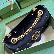 Kitlife Gucci Marmont black bag - 26x15x7 cm - 6