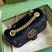 Kitlife Gucci Marmont black bag - 22x13x6 cm - 6