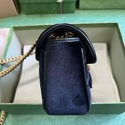 Kitlife Gucci Marmont black bag - 22x13x6 cm - 5