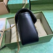 Kitlife Gucci Marmont soft leather black bag - 26x15x7 cm - 6