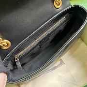 Kitlife Gucci Marmont soft leather black bag - 26x15x7 cm - 3