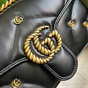 Kitlife Gucci Marmont soft leather black bag - 26x15x7 cm - 2