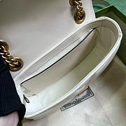 Kitlife Gucci Marmont soft leather white bag - 22x13x6 cm - 4