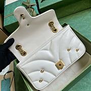 Kitlife Gucci Marmont soft leather white bag - 26x15x7 cm - 3