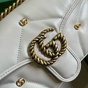 Kitlife Gucci Marmont soft leather white bag - 26x15x7 cm - 2