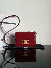 Kitlife Celine triomphe teen red bag - 18.5x14x6 cn - 1