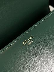 Kitlife Celine triomphe teen green bag - 18.5x14x6 cm - 4