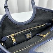 kitlife Miumiu IVY corduroy bag blue bag - 22x12x32 cm - 3