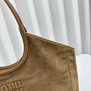 kitlife Miumiu IVY corduroy bag brown bag - 38×16×30cm - 3