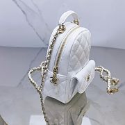 kitlife Chanel 24C backpack white - 18x13x9 cm - 2