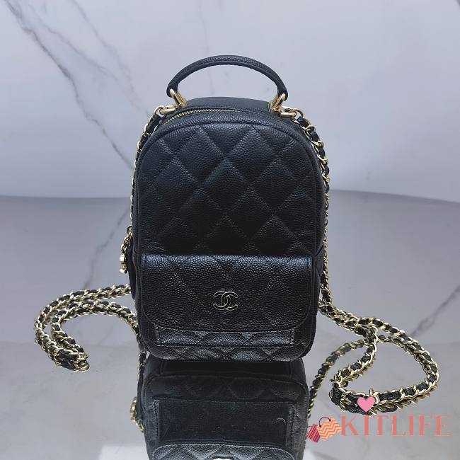 kitlife Chanel 24C backpack black - 18x13x9 cm - 1