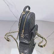 kitlife Chanel 24C backpack black - 18x13x9 cm - 4