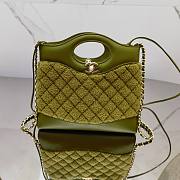 kitlife Chanel 23A tote bag green - 22x23x5.5 cm - 1