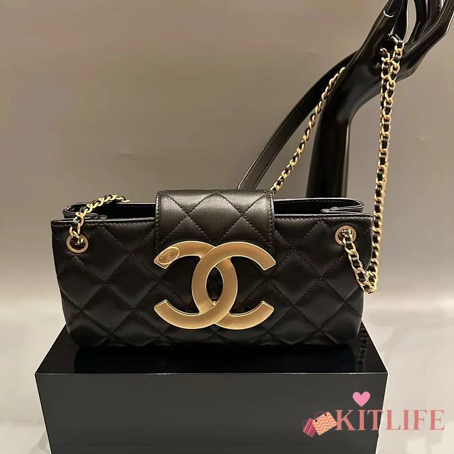 Kitlife Chanel 24c black bag - 11.5x24x4.5 cm - 1